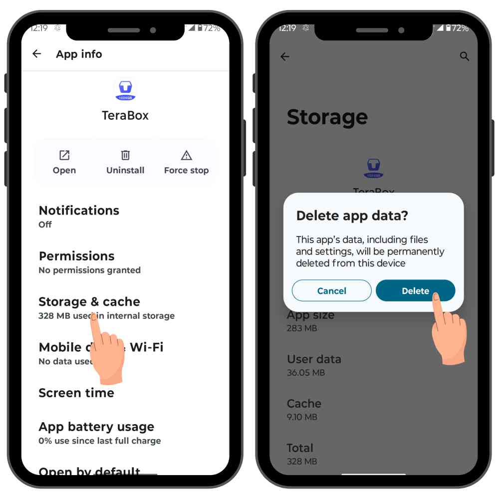 Bagaimana Cara Memperbaiki Masalah Login TeraBox pada tahun 2025? Clear App Cache and Data